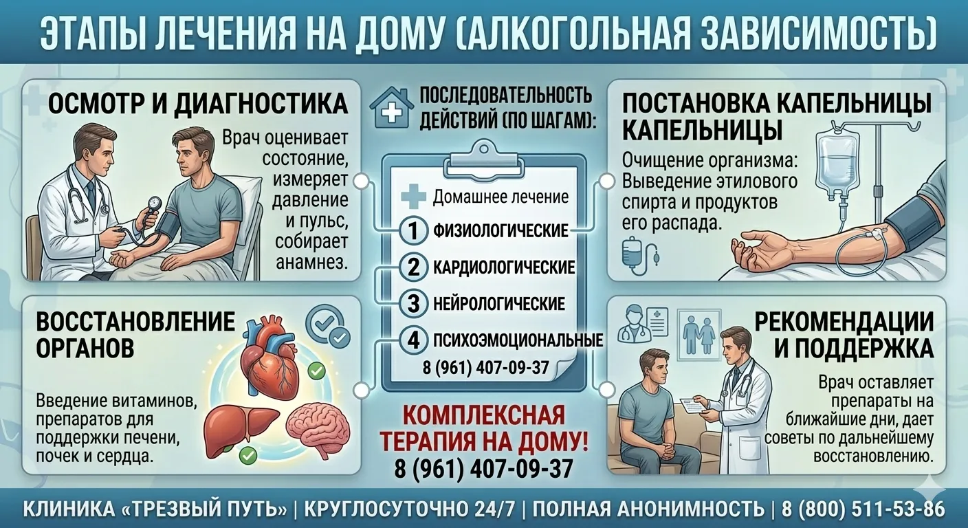 этапы лечение алкоголизма на дому